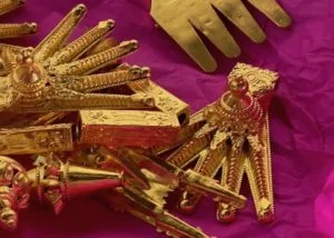 Parts of a Kalathiru necklace